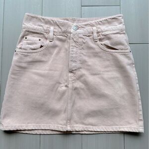Zara light pink mini skirt
